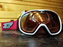 JUNIORSKÉ LYŽIARSKE OKULIARE 3F VISON PURE 2 WHITE-DARK PINK